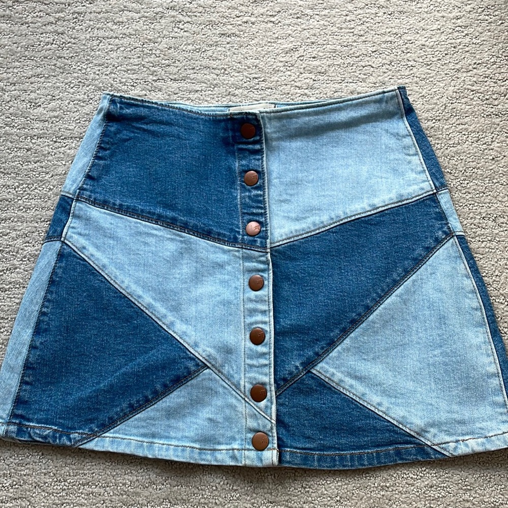 Madewell Denim Jean Mini Skirt